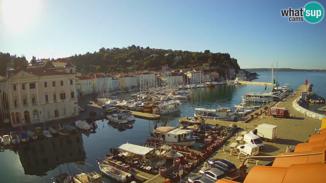 Live webcam from Piran “Mandrač” – Amazing live view from Villa Piranesi