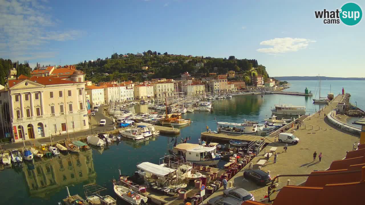 Live webcam from Piran “Mandrač” – Amazing live view from Villa Piranesi