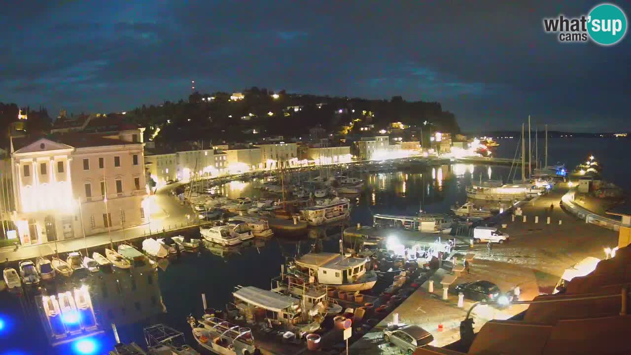 Live webcam da Pirano “Mandrač” – Splendida vista live da Villa Piranesi