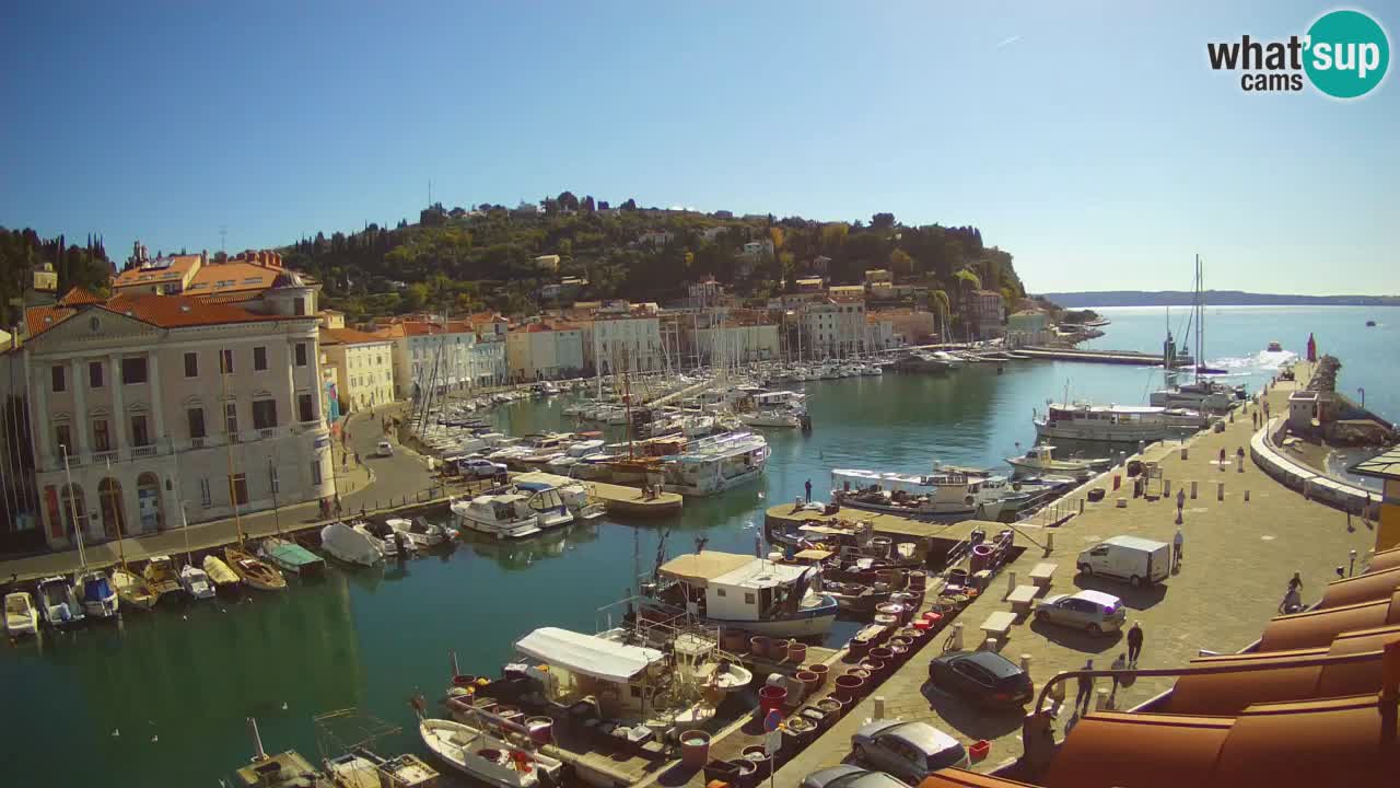 Live webcam da Pirano “Mandrač” – Splendida vista live da Villa Piranesi