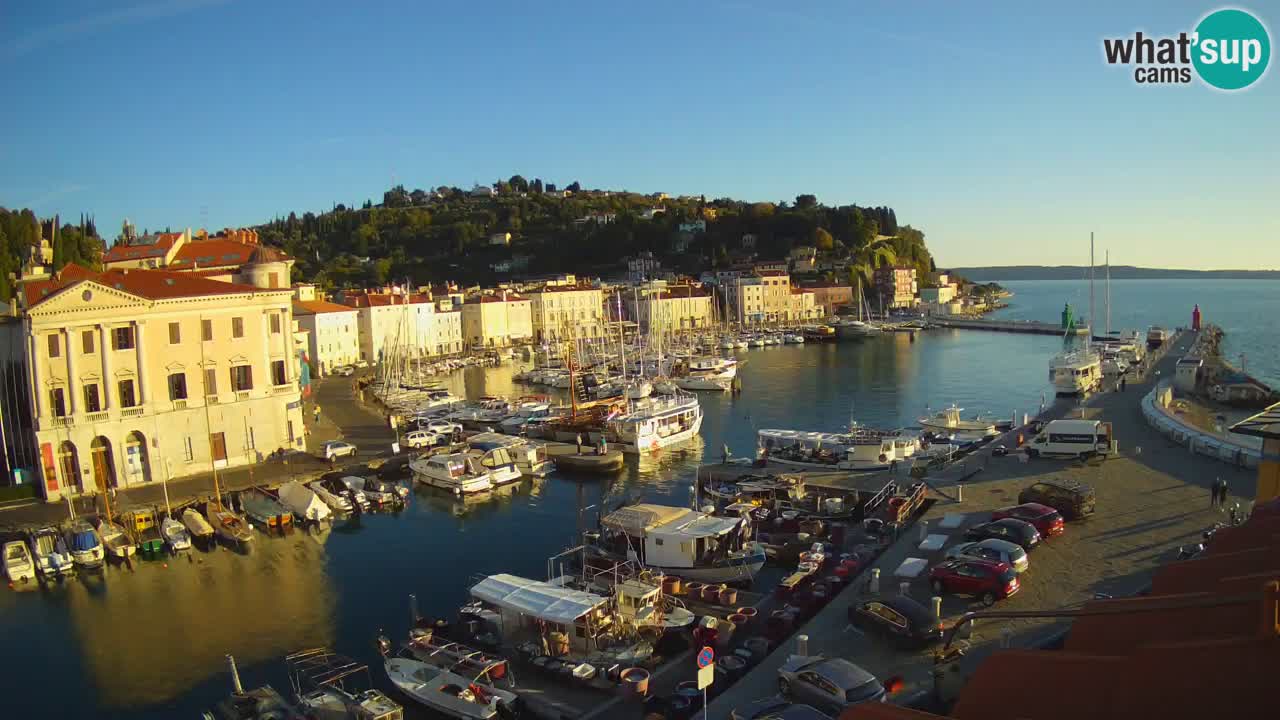 Live-Webcam aus Piran “Mandrač” – Erstaunliche Live-Ansicht von Villa Piranesi