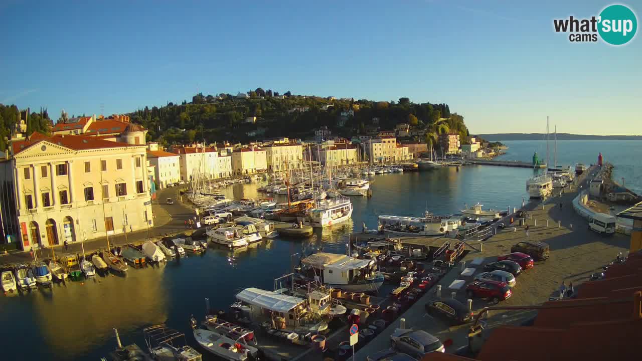 Live-Webcam aus Piran “Mandrač” – Erstaunliche Live-Ansicht von Villa Piranesi