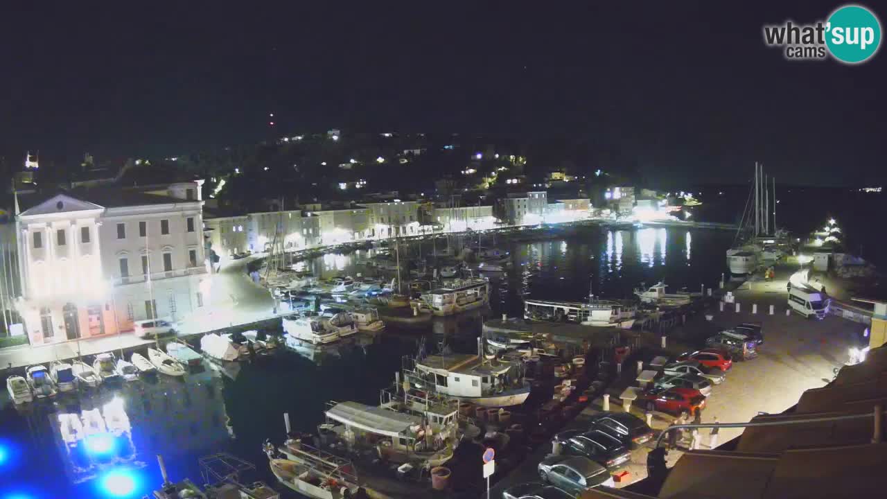 Live webcam da Pirano “Mandrač” – Splendida vista live da Villa Piranesi