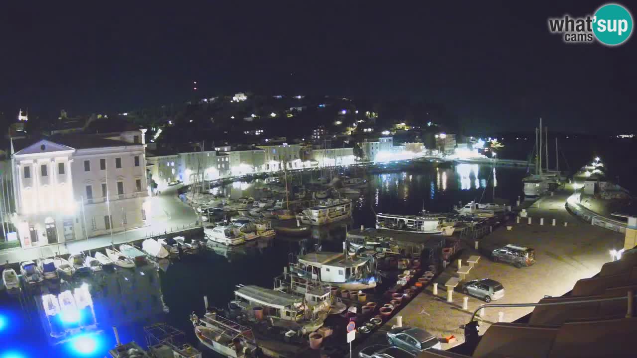 Live webcam da Pirano “Mandrač” – Splendida vista live da Villa Piranesi