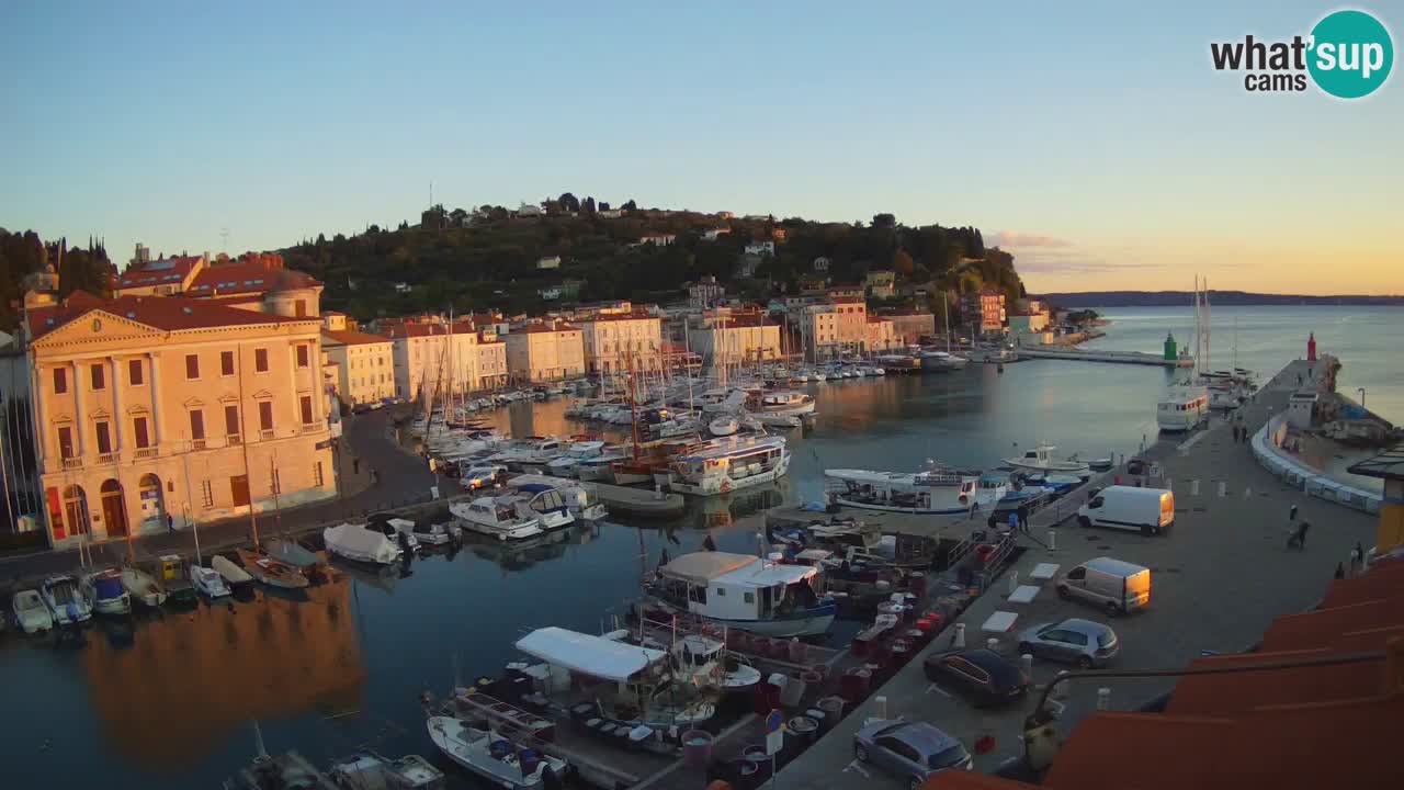 Live webcam da Pirano “Mandrač” – Splendida vista live da Villa Piranesi