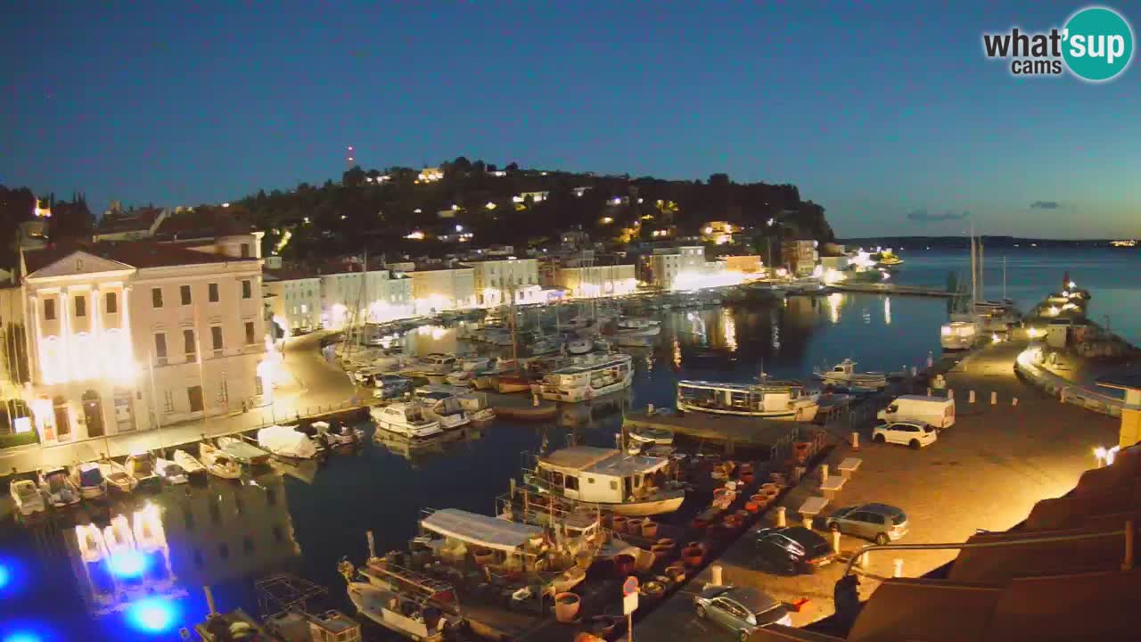 Live webcam da Pirano “Mandrač” – Splendida vista live da Villa Piranesi