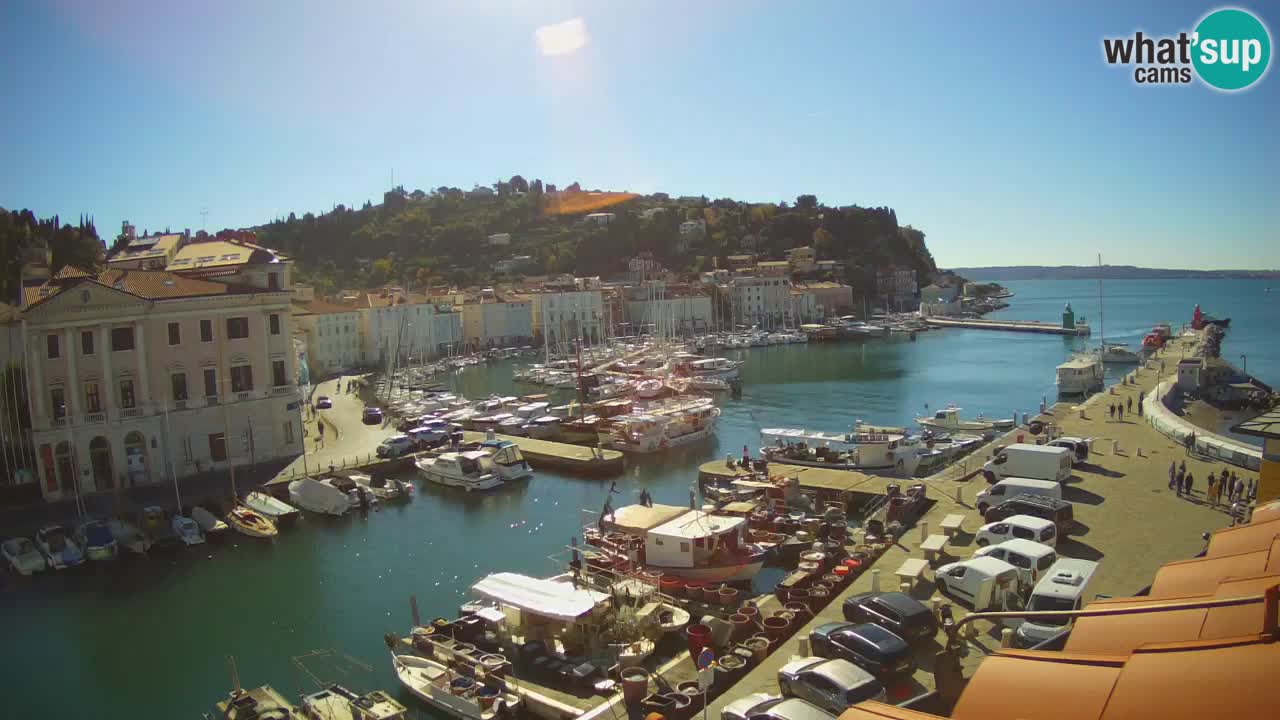 Live webcam da Pirano “Mandrač” – Splendida vista live da Villa Piranesi