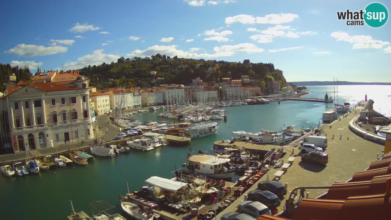 Live webcam from Piran “Mandrač” – Amazing live view from Villa Piranesi