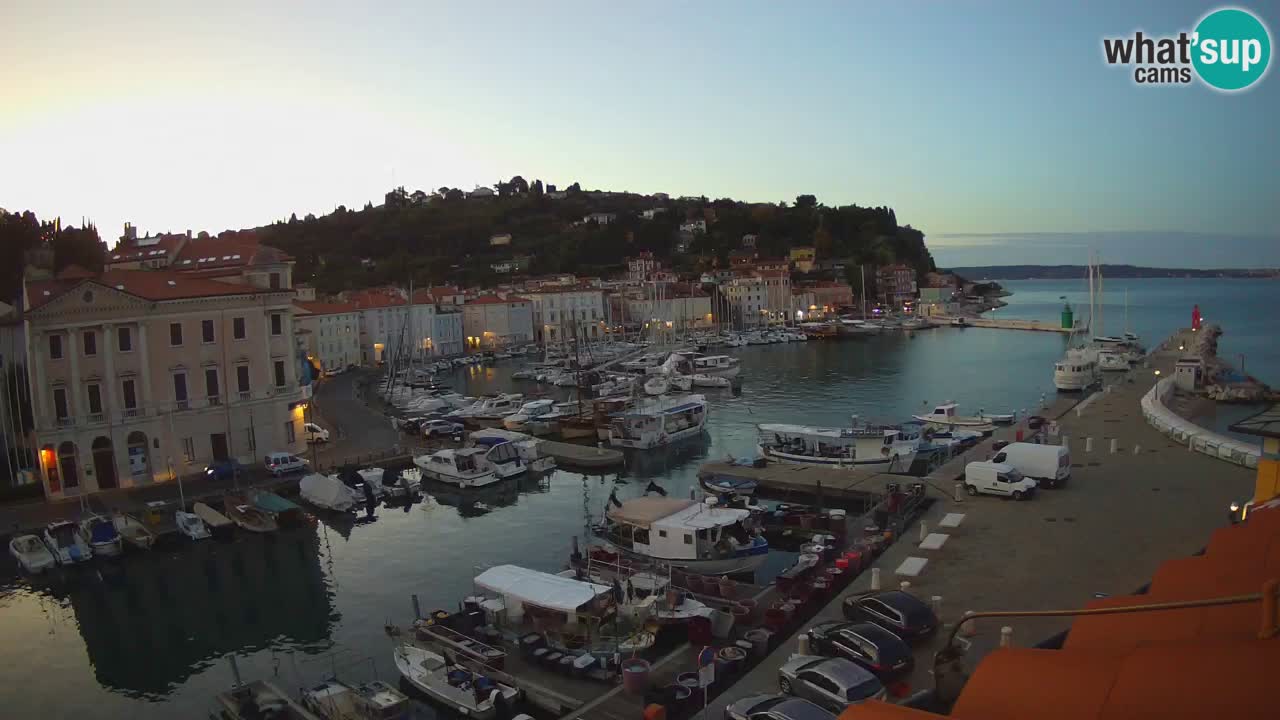 Live webcam da Pirano “Mandrač” – Splendida vista live da Villa Piranesi