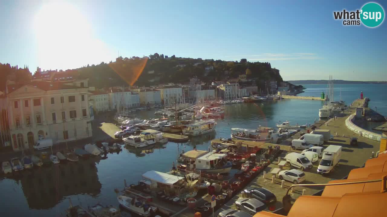 Live webcam from Piran “Mandrač” – Amazing live view from Villa Piranesi