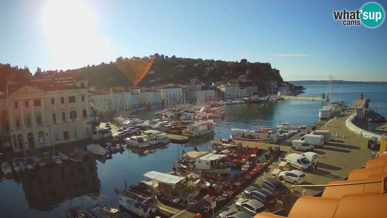 Live-Webcam aus Piran “Mandrač” – Erstaunliche Live-Ansicht von Villa Piranesi