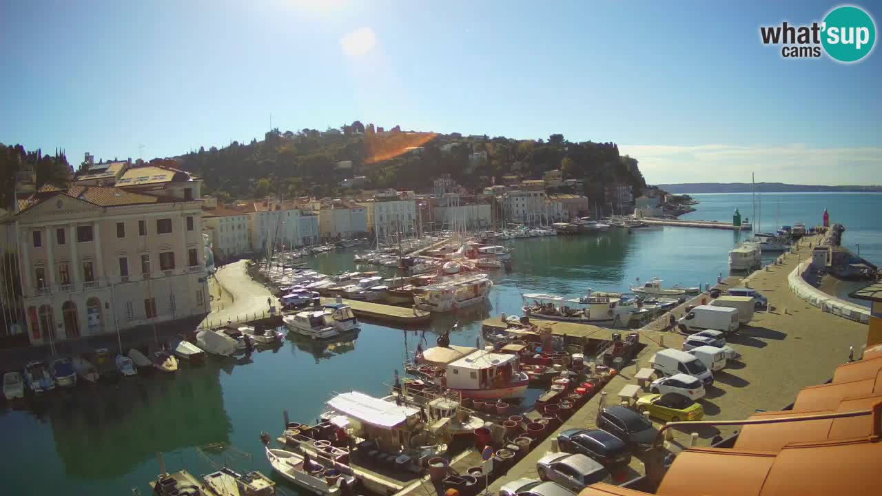 Live webcam da Pirano “Mandrač” – Splendida vista live da Villa Piranesi