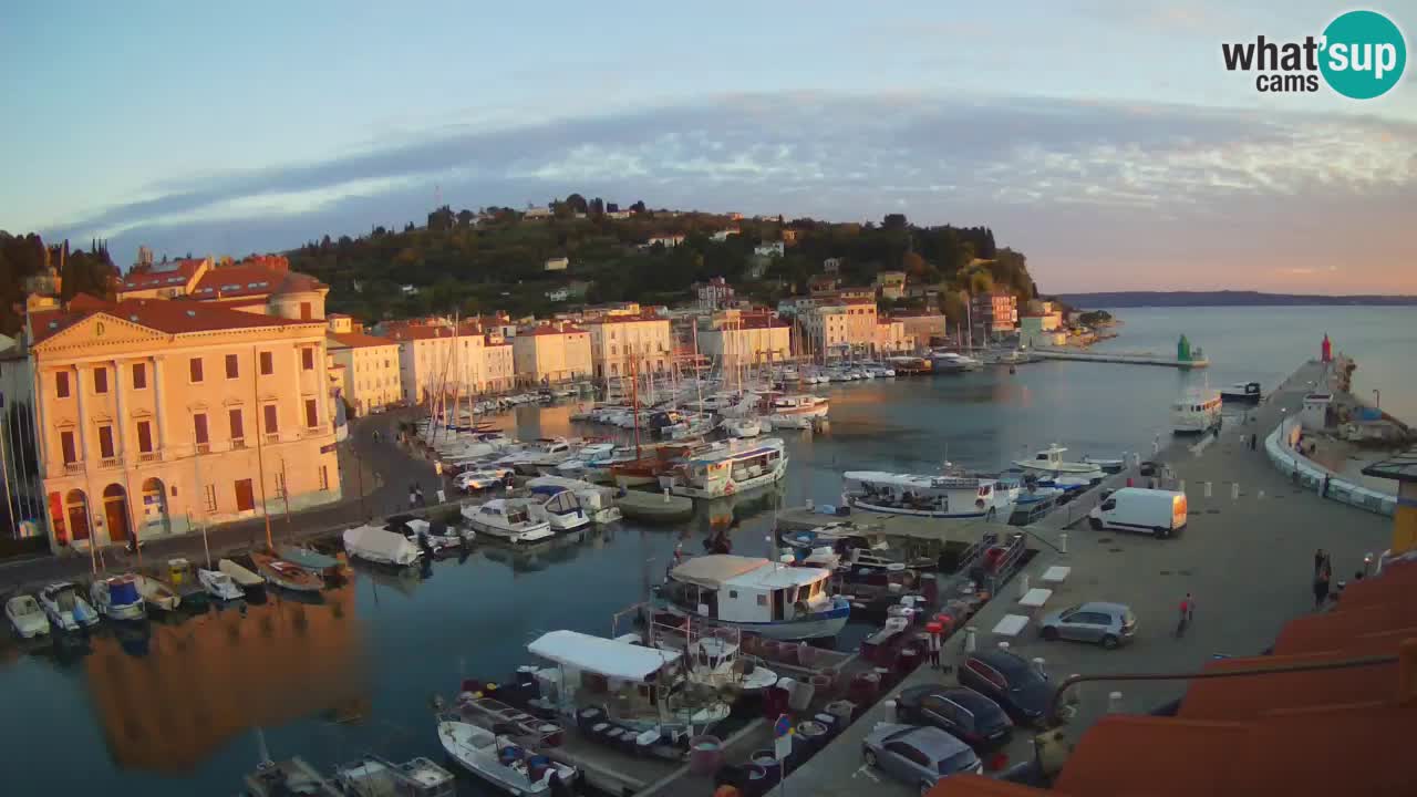 Live webcam da Pirano “Mandrač” – Splendida vista live da Villa Piranesi