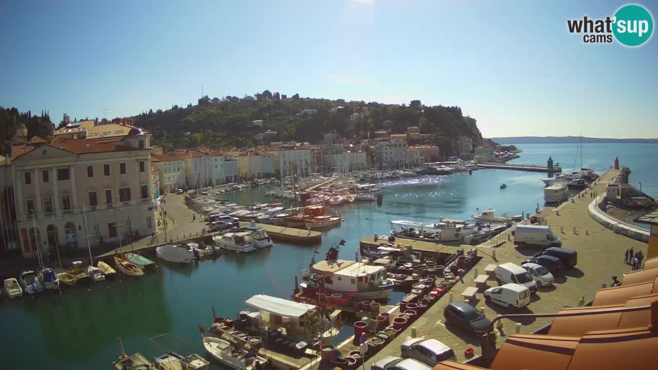 Live webcam da Pirano “Mandrač” – Splendida vista live da Villa Piranesi
