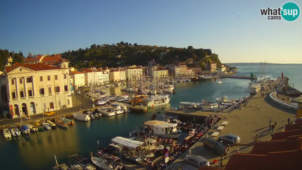 Live webcam da Pirano “Mandrač” – Splendida vista live da Villa Piranesi
