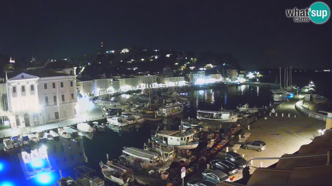 Webcam en direct de Piran “Mandrač” – Incroyable vue en direct de la Villa Piranesi