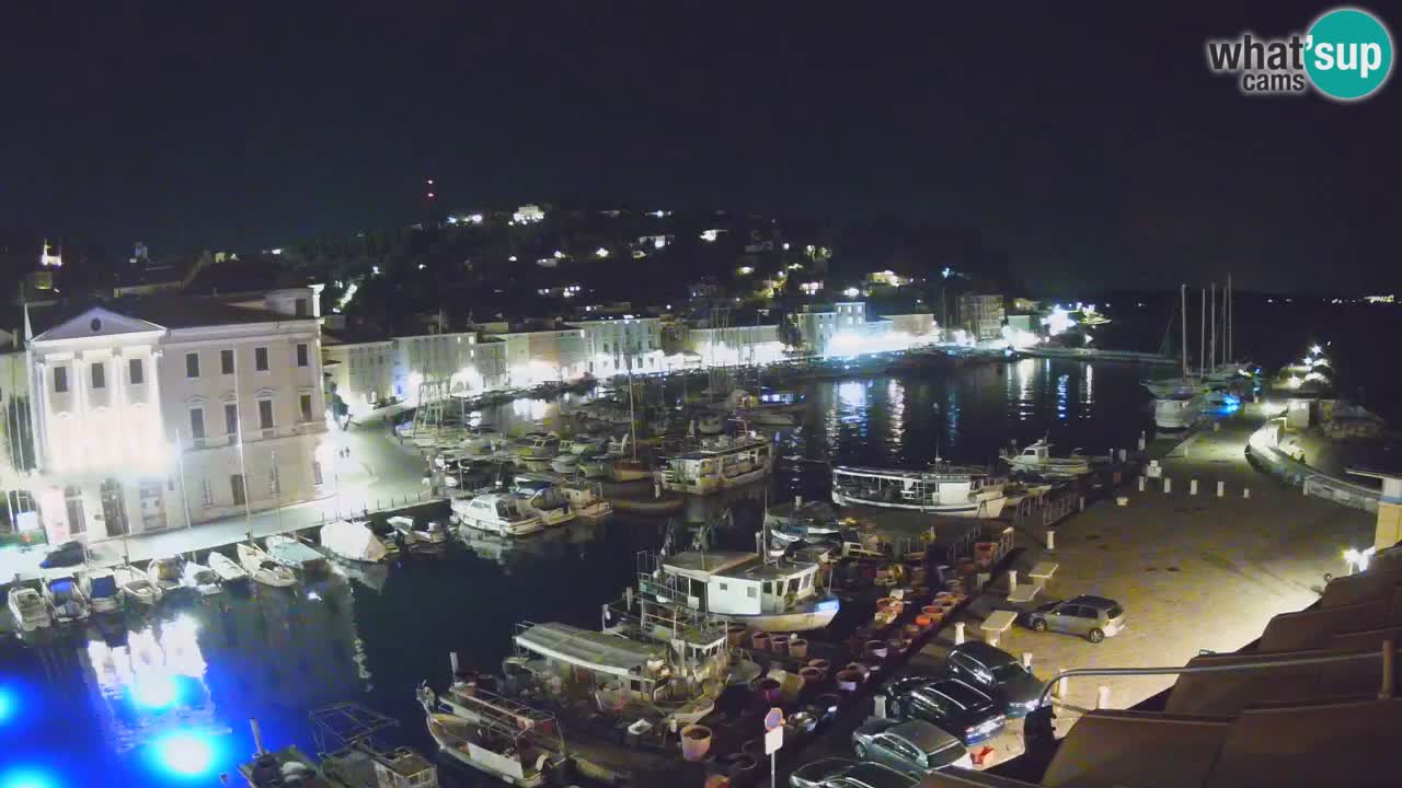 Webcam en direct de Piran “Mandrač” – Incroyable vue en direct de la Villa Piranesi