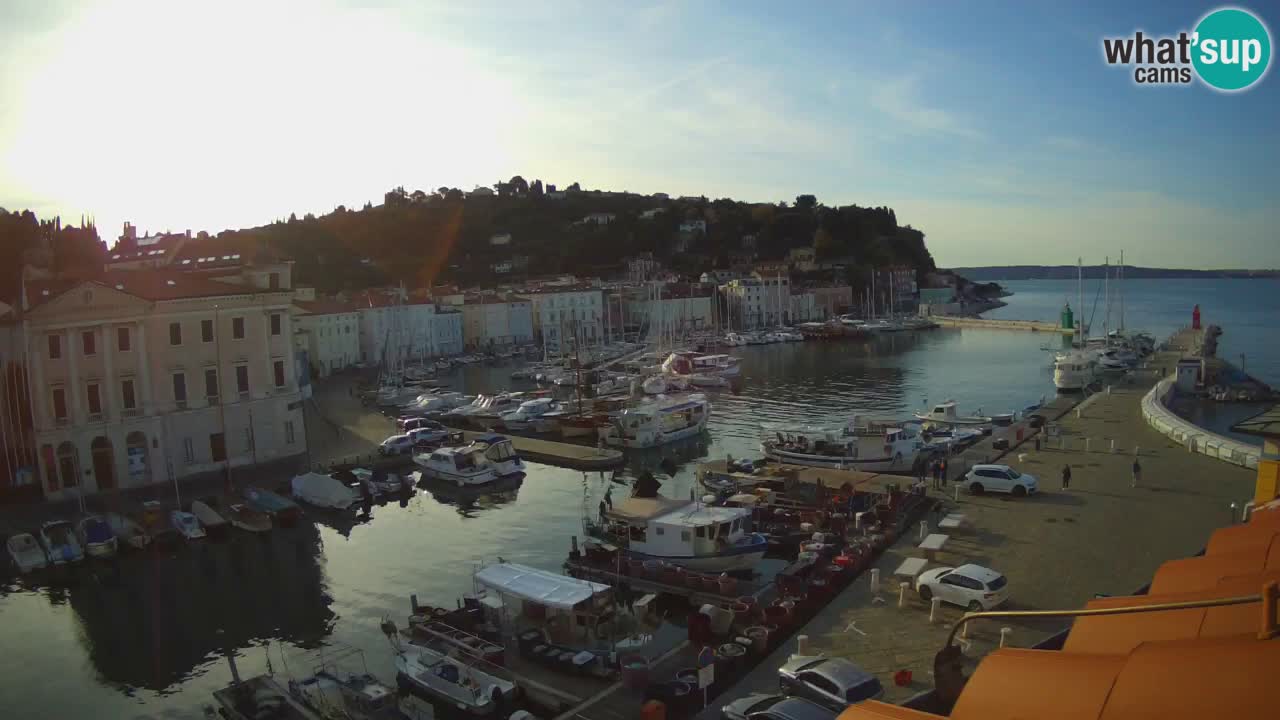 Live webcam da Pirano “Mandrač” – Splendida vista live da Villa Piranesi