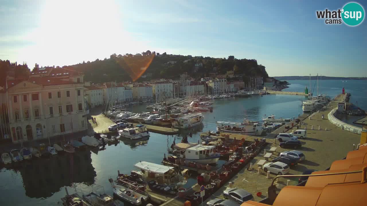 Live webcam da Pirano “Mandrač” – Splendida vista live da Villa Piranesi