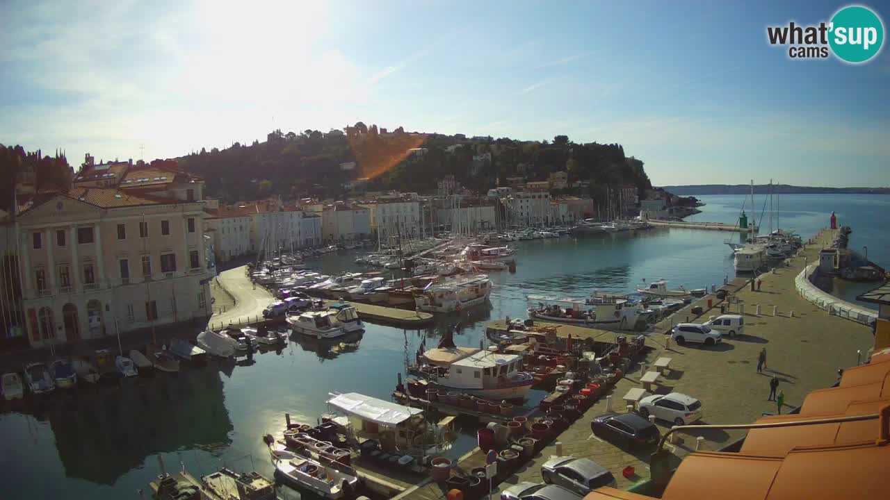 Live webcam da Pirano “Mandrač” – Splendida vista live da Villa Piranesi