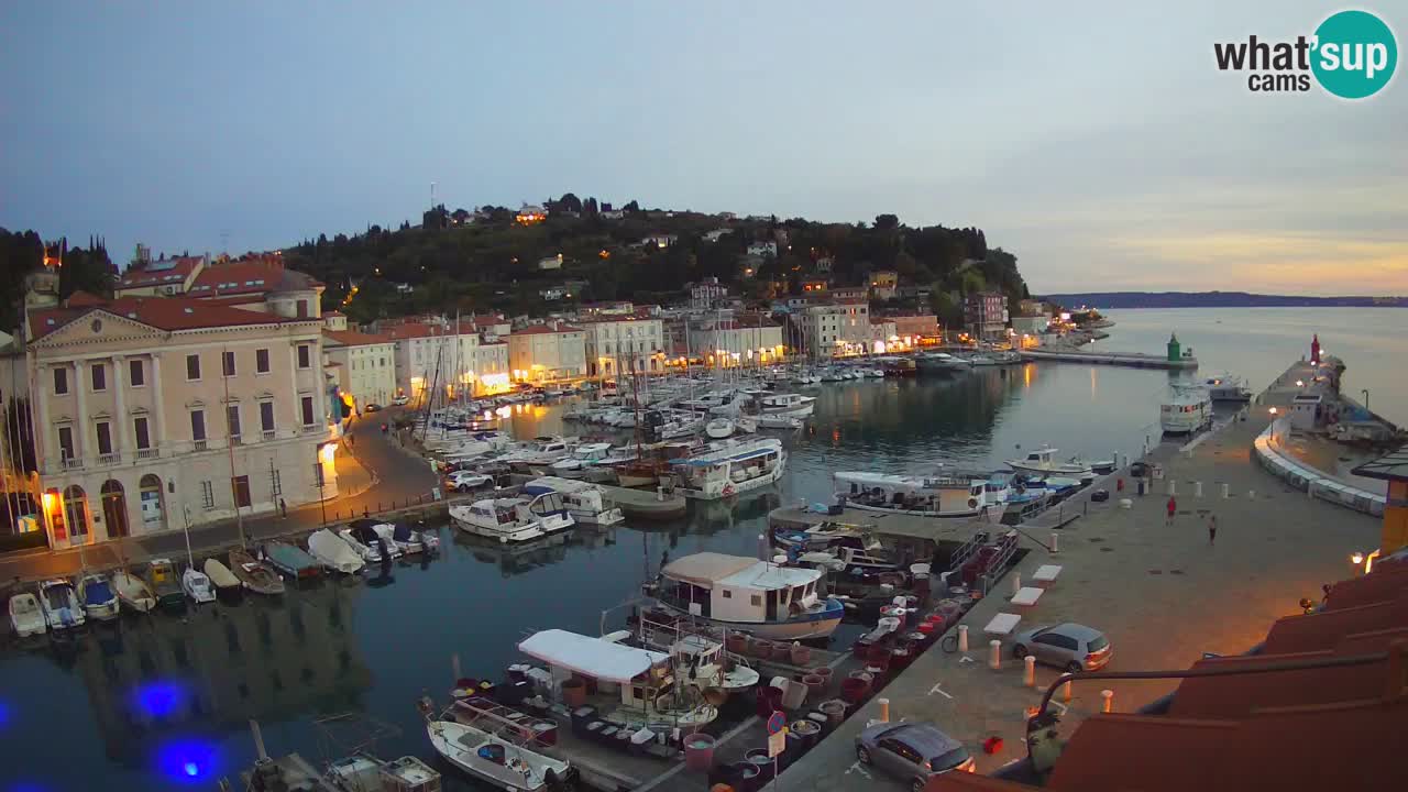 Live webcam da Pirano “Mandrač” – Splendida vista live da Villa Piranesi