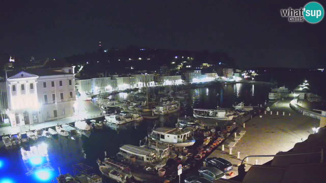 Webcam en direct de Piran “Mandrač” – Incroyable vue en direct de la Villa Piranesi