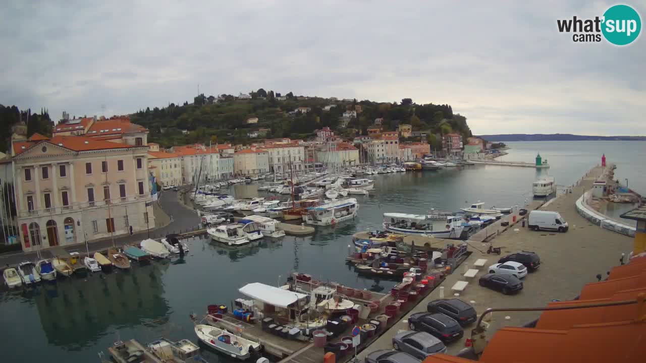 Live webcam from Piran “Mandrač” – Amazing live view from Villa Piranesi