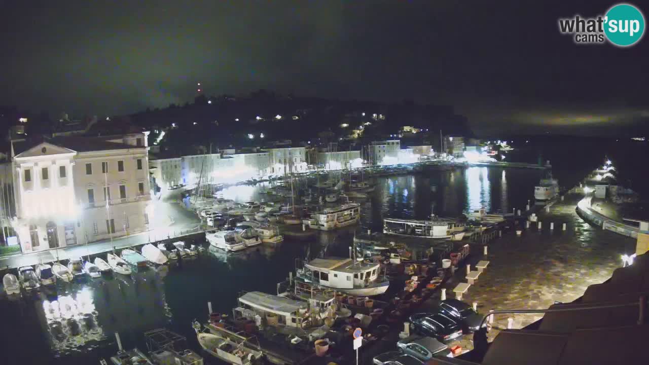 Webcam en direct de Piran “Mandrač” – Incroyable vue en direct de la Villa Piranesi