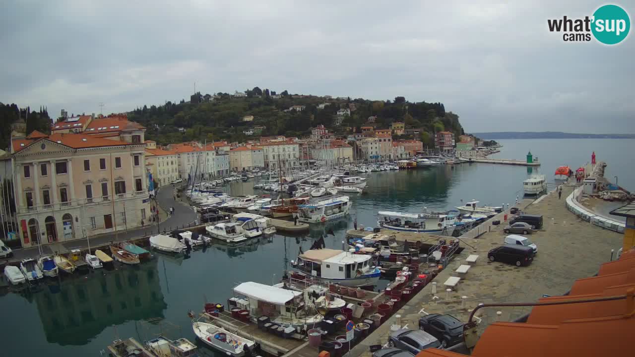 Live-Webcam aus Piran “Mandrač” – Erstaunliche Live-Ansicht von Villa Piranesi