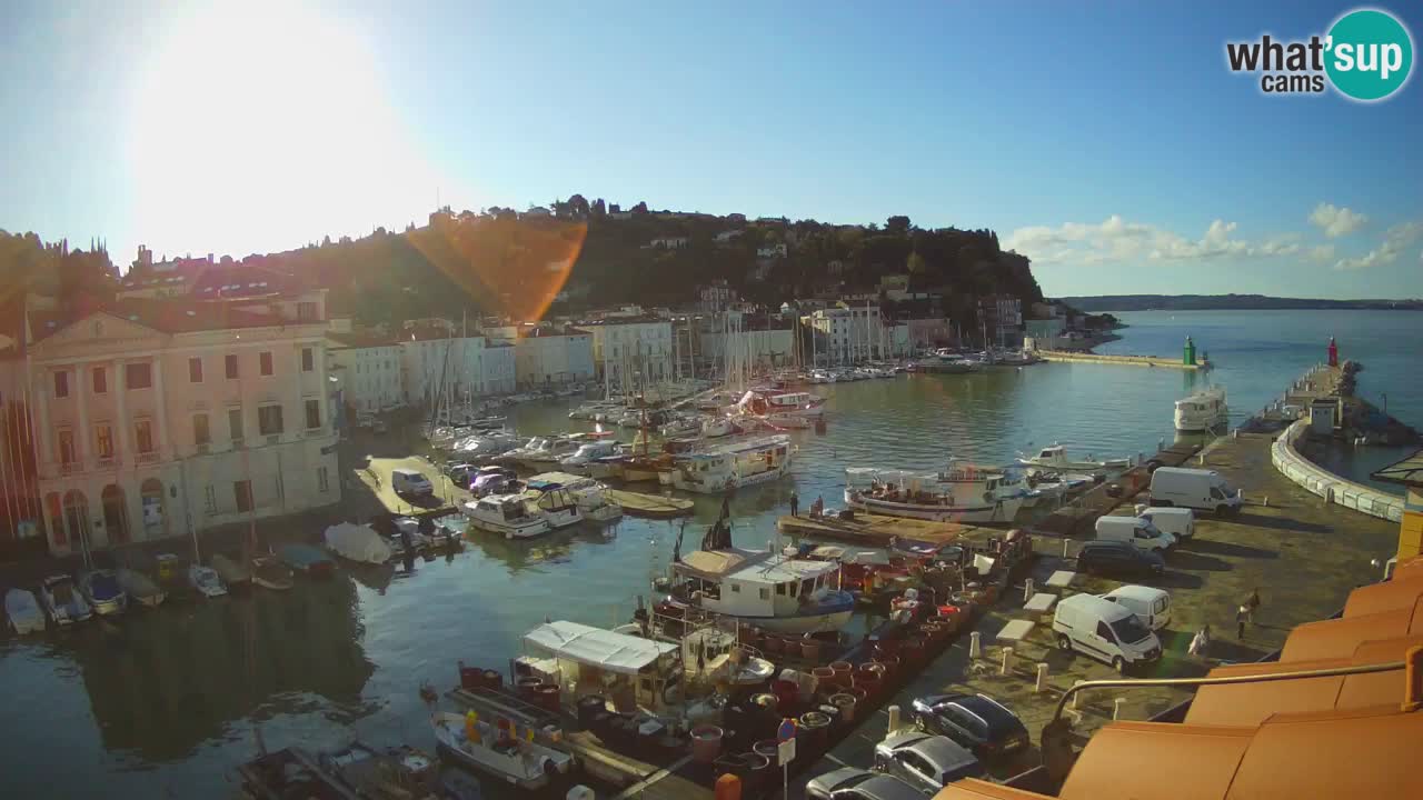 Live webcam from Piran “Mandrač” – Amazing live view from Villa Piranesi