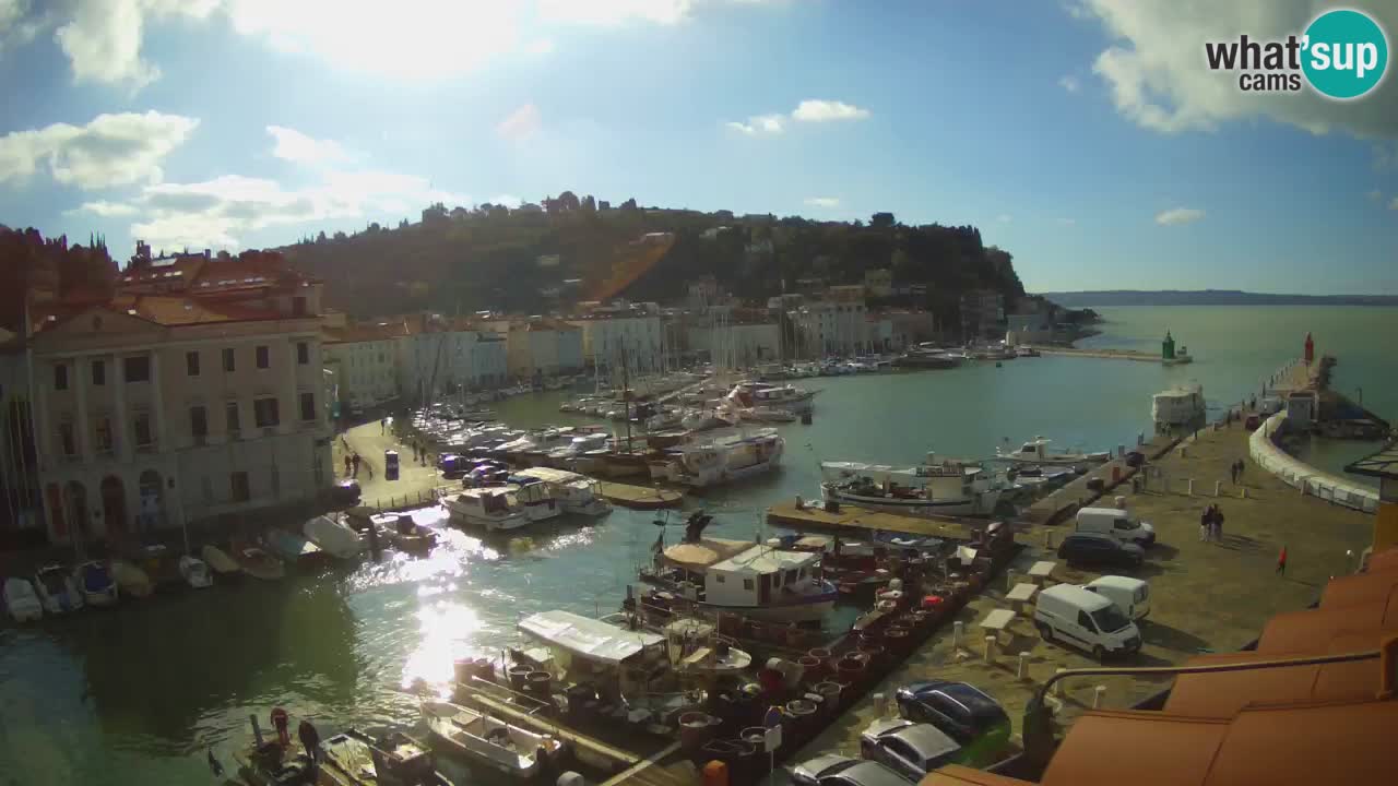 Live-Webcam aus Piran “Mandrač” – Erstaunliche Live-Ansicht von Villa Piranesi