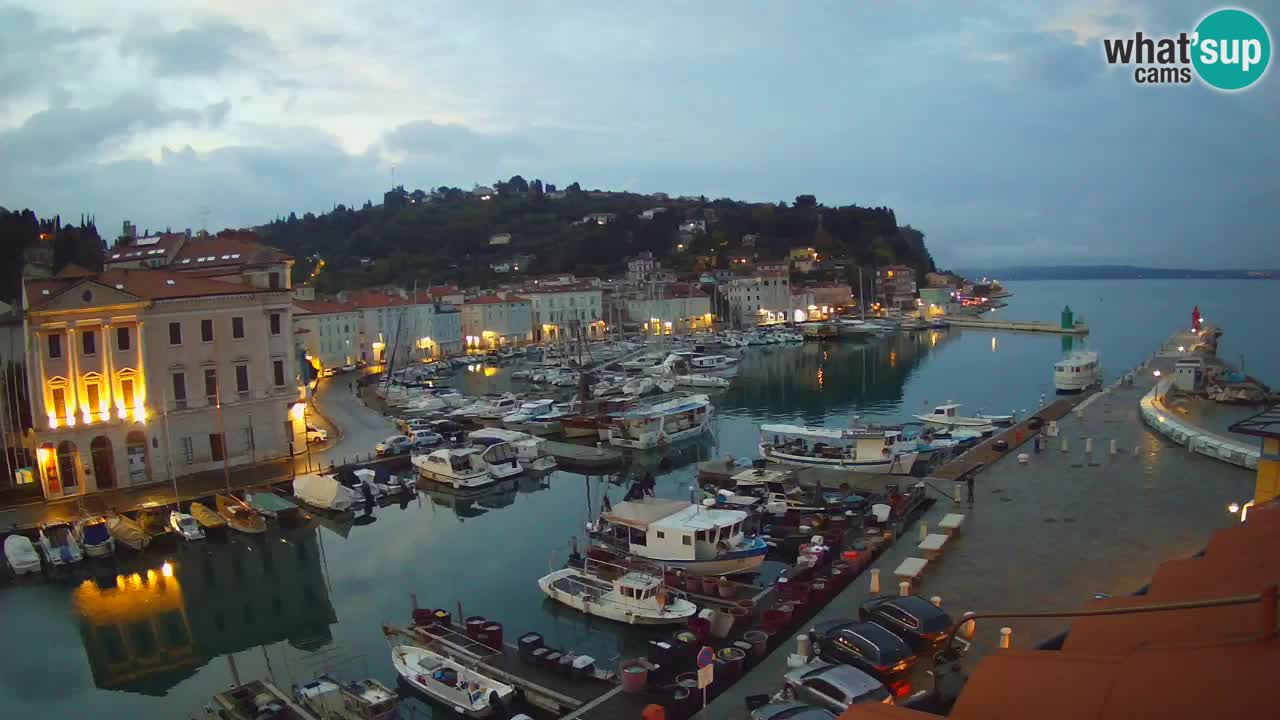 Live webcam from Piran “Mandrač” – Amazing live view from Villa Piranesi