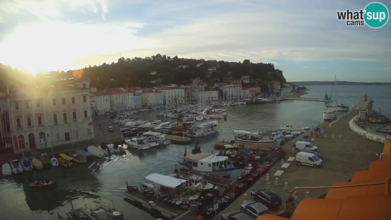 Live webcam from Piran “Mandrač” – Amazing live view from Villa Piranesi