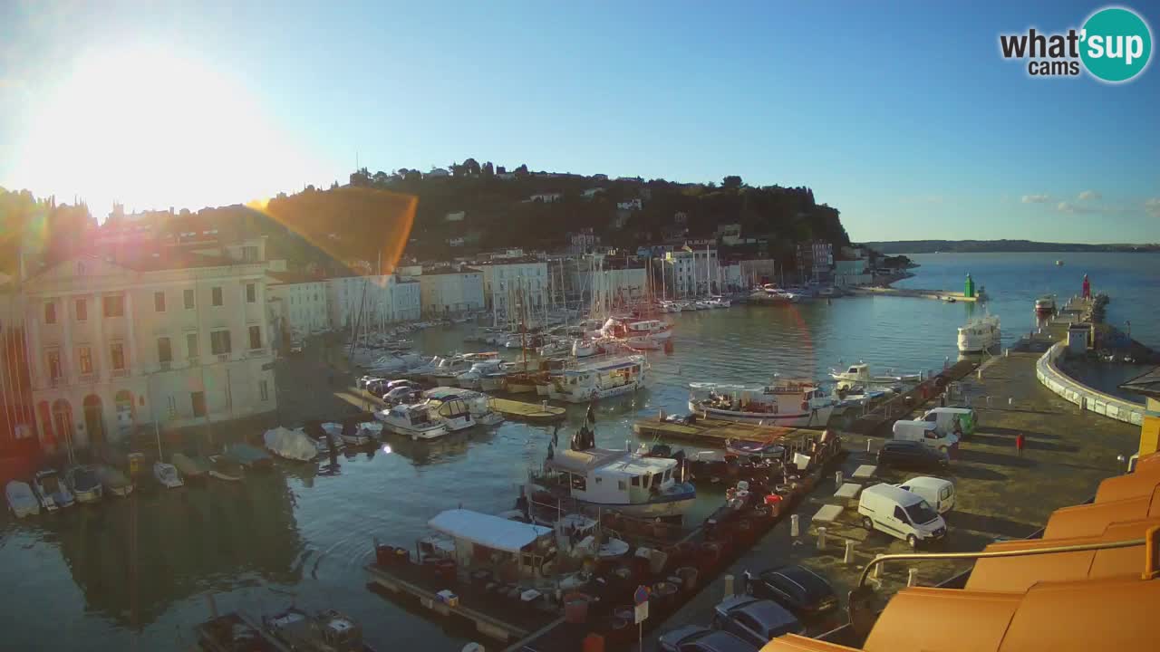 Live webcam from Piran “Mandrač” – Amazing live view from Villa Piranesi