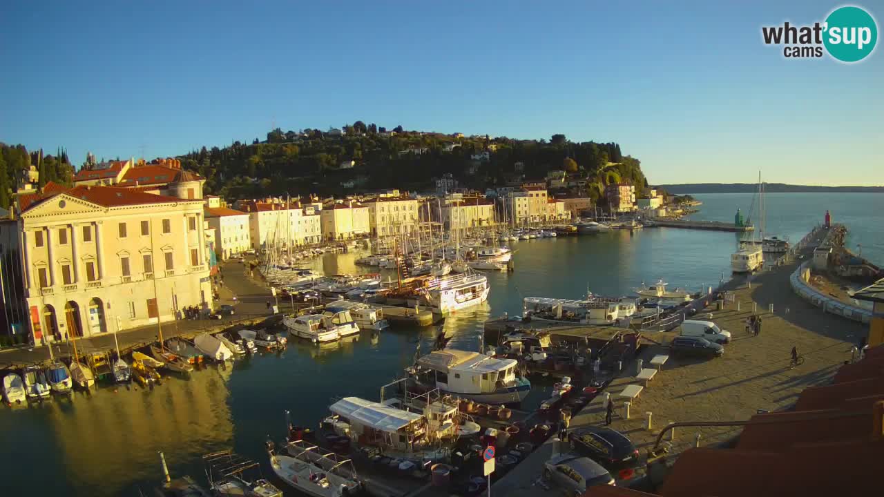 Live-Webcam aus Piran “Mandrač” – Erstaunliche Live-Ansicht von Villa Piranesi