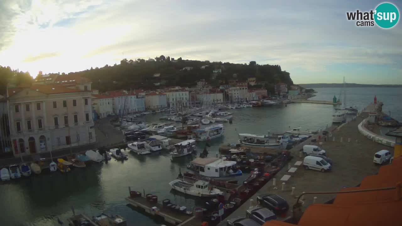 Live webcam from Piran “Mandrač” – Amazing live view from Villa Piranesi