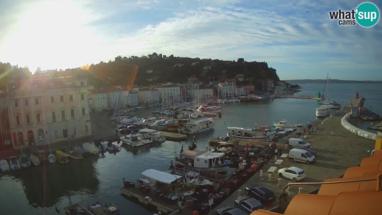 Live webcam from Piran “Mandrač” – Amazing live view from Villa Piranesi