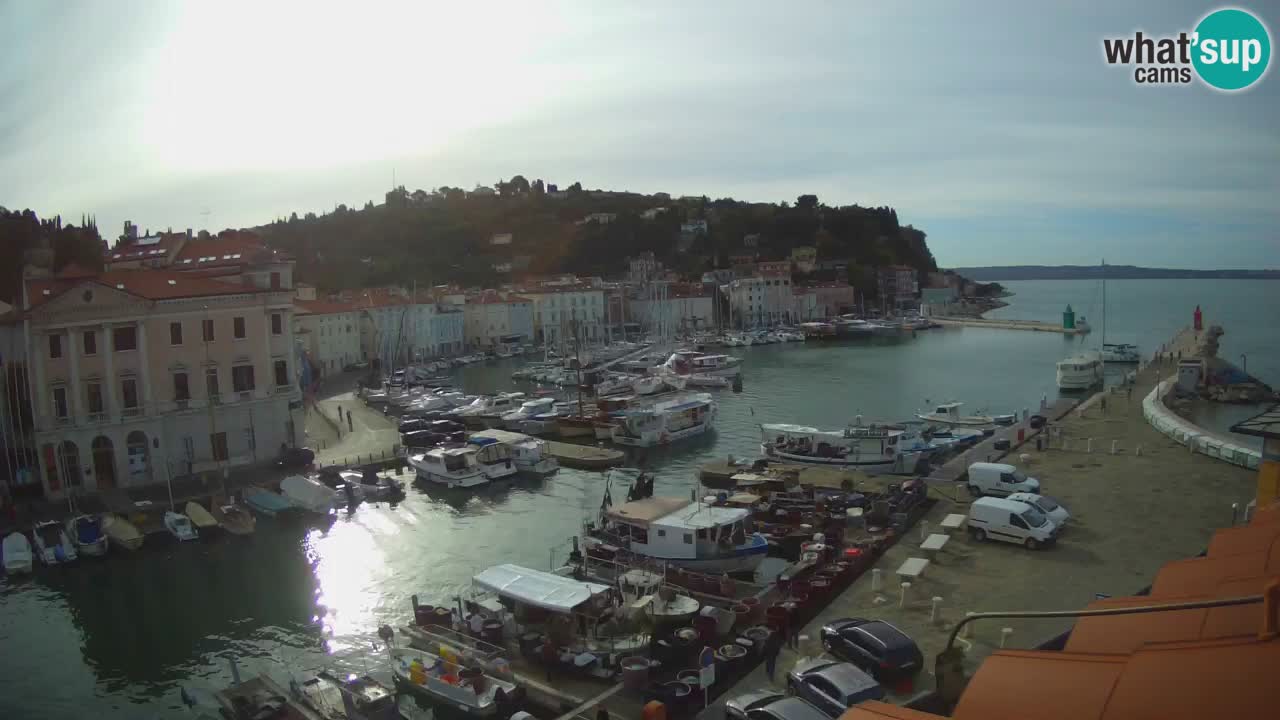 Live webcam from Piran “Mandrač” – Amazing live view from Villa Piranesi