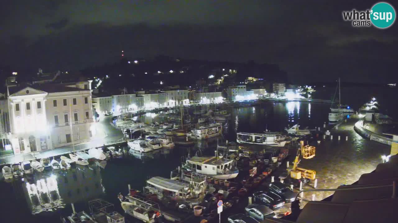 Webcam en direct de Piran “Mandrač” – Incroyable vue en direct de la Villa Piranesi