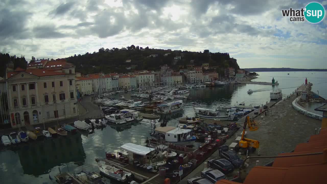 Live-Webcam aus Piran “Mandrač” – Erstaunliche Live-Ansicht von Villa Piranesi