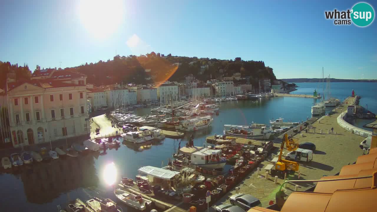 Live-Webcam aus Piran “Mandrač” – Erstaunliche Live-Ansicht von Villa Piranesi