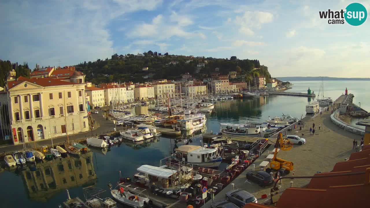 Live-Webcam aus Piran “Mandrač” – Erstaunliche Live-Ansicht von Villa Piranesi