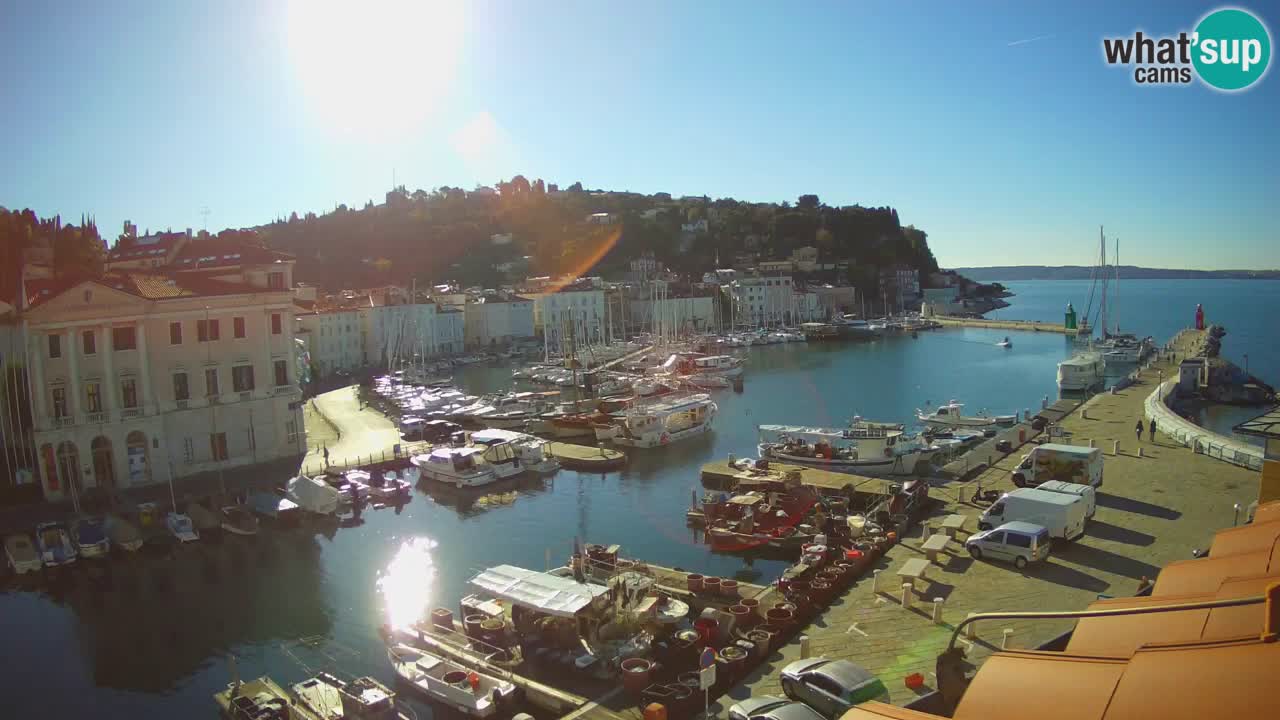 Live webcam from Piran “Mandrač” – Amazing live view from Villa Piranesi