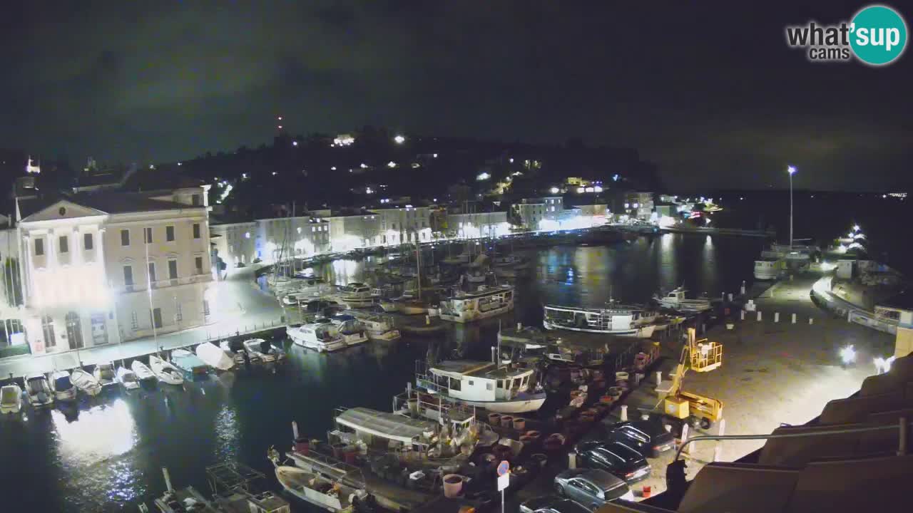 Webcam en direct de Piran “Mandrač” – Incroyable vue en direct de la Villa Piranesi