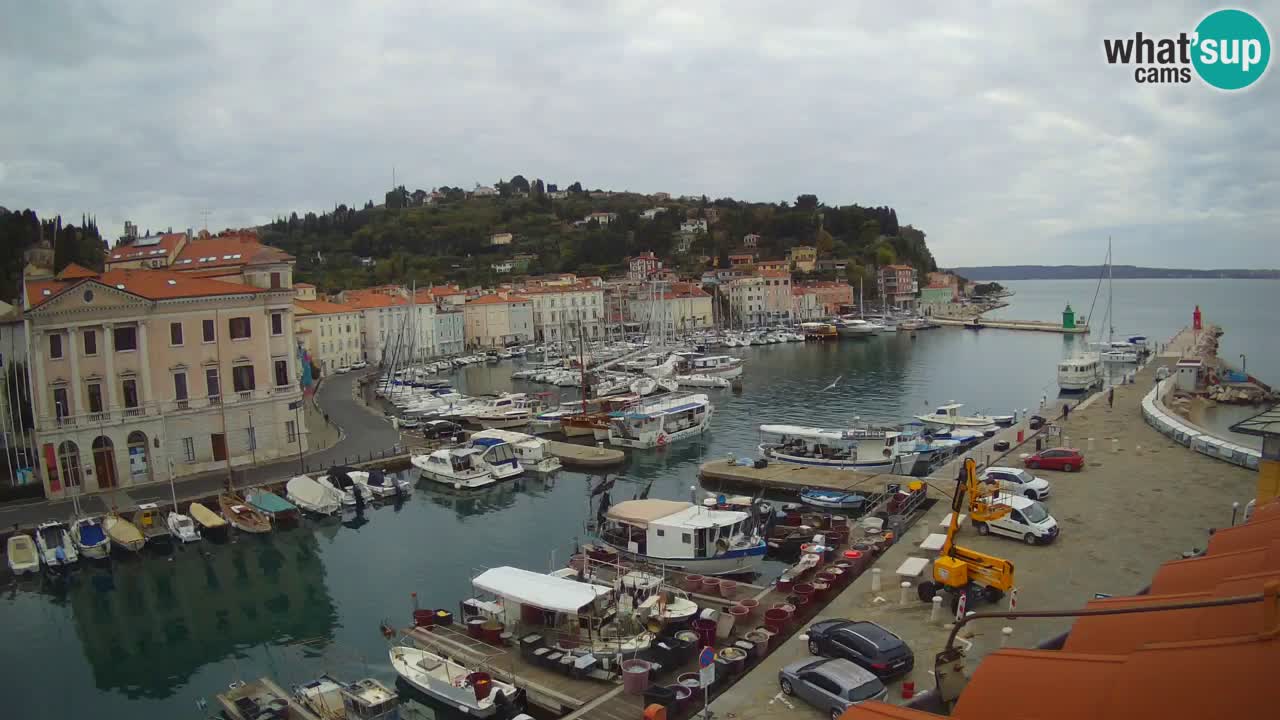 Live webcam da Pirano “Mandrač” – Splendida vista live da Villa Piranesi