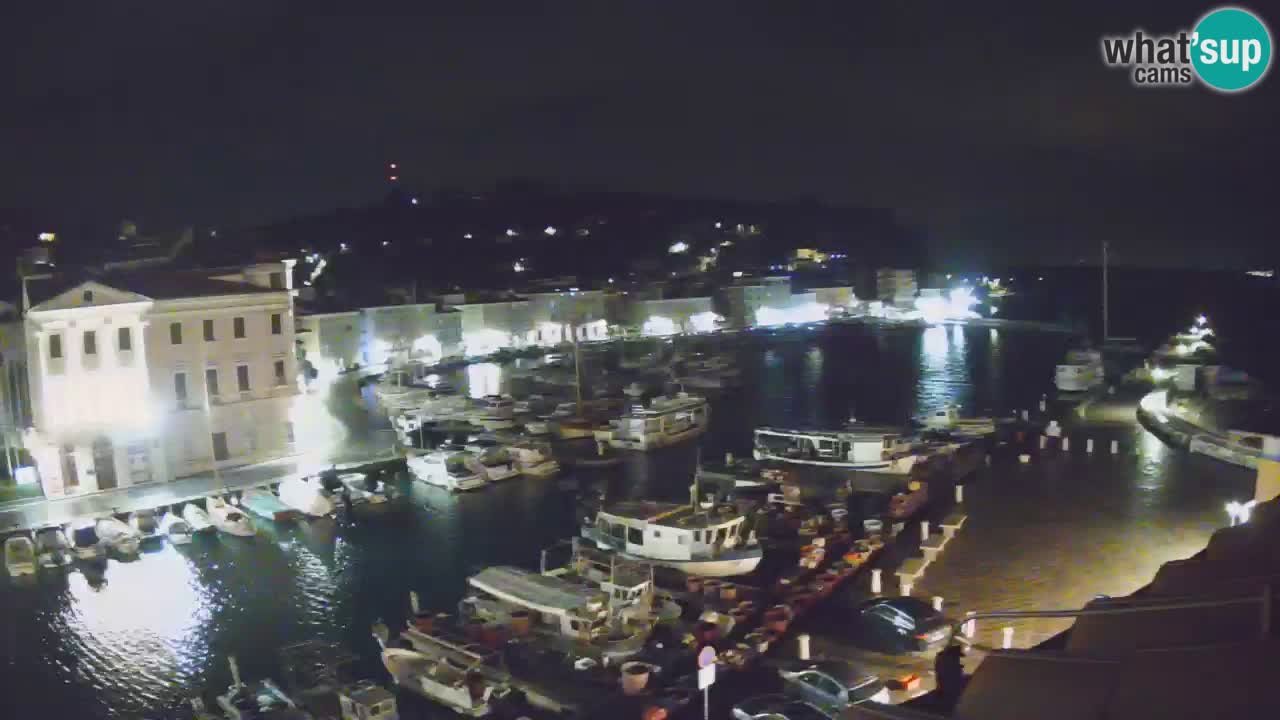 Webcam en direct de Piran “Mandrač” – Incroyable vue en direct de la Villa Piranesi