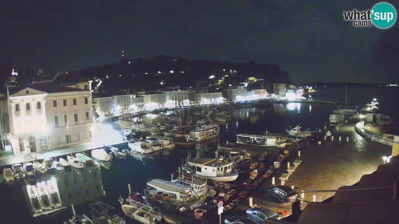 Live webcam da Pirano “Mandrač” – Splendida vista live da Villa Piranesi