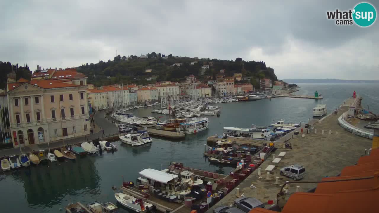 Live webcam from Piran “Mandrač” – Amazing live view from Villa Piranesi