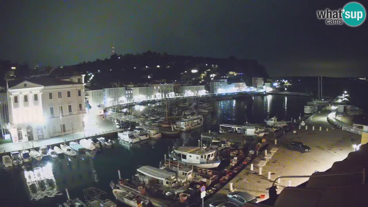 Webcam en direct de Piran “Mandrač” – Incroyable vue en direct de la Villa Piranesi
