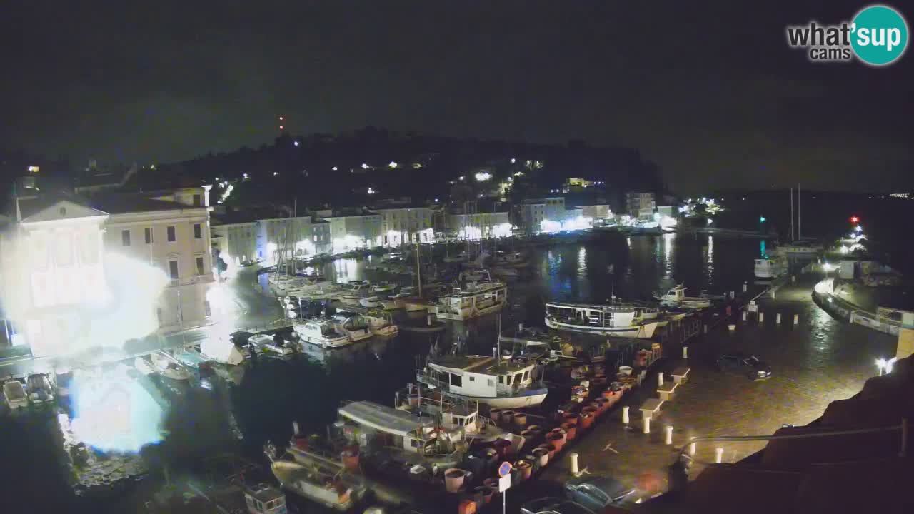 Live webcam da Pirano “Mandrač” – Splendida vista live da Villa Piranesi